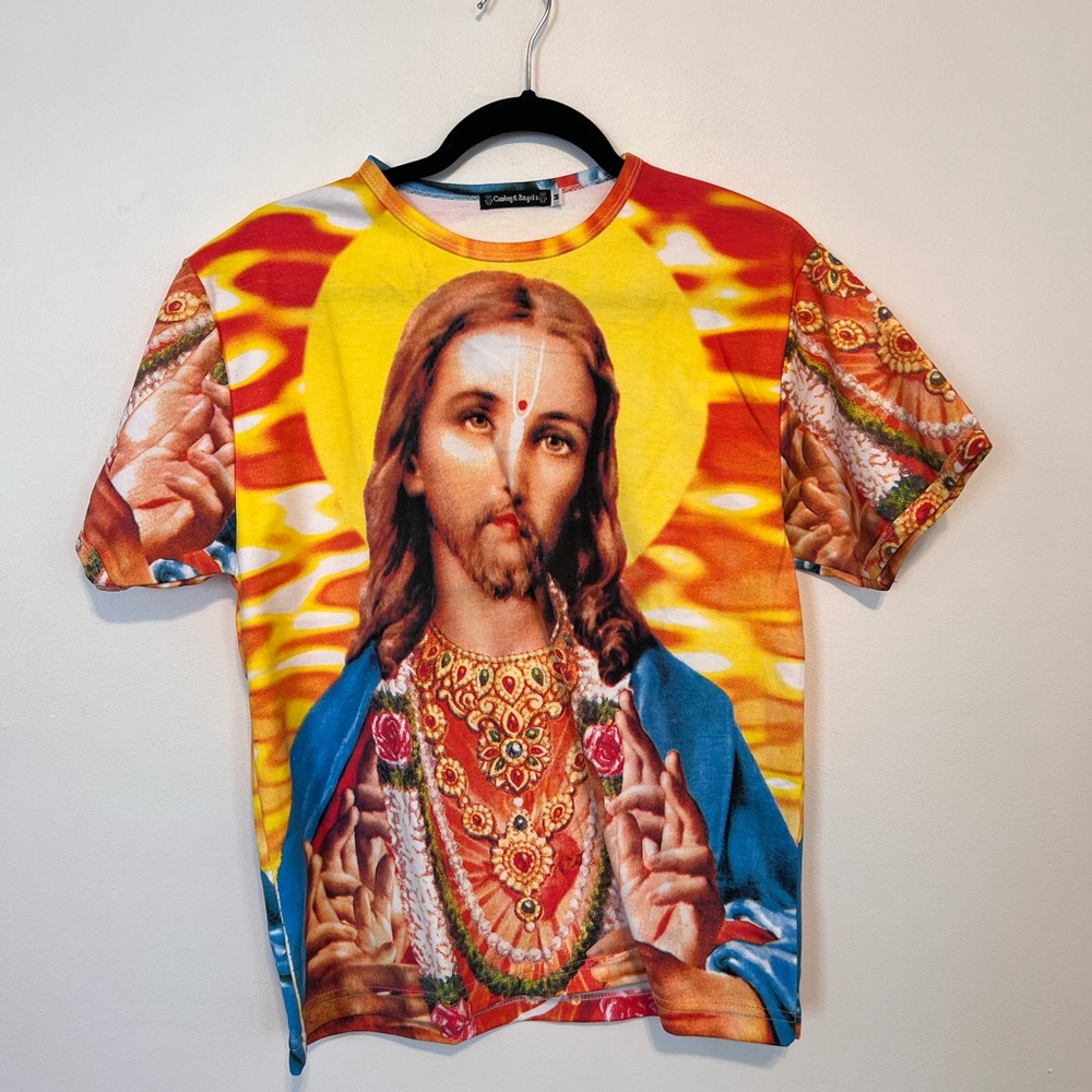 COWBOY & ANGELS Graphic Colorful Tshirt Sz M